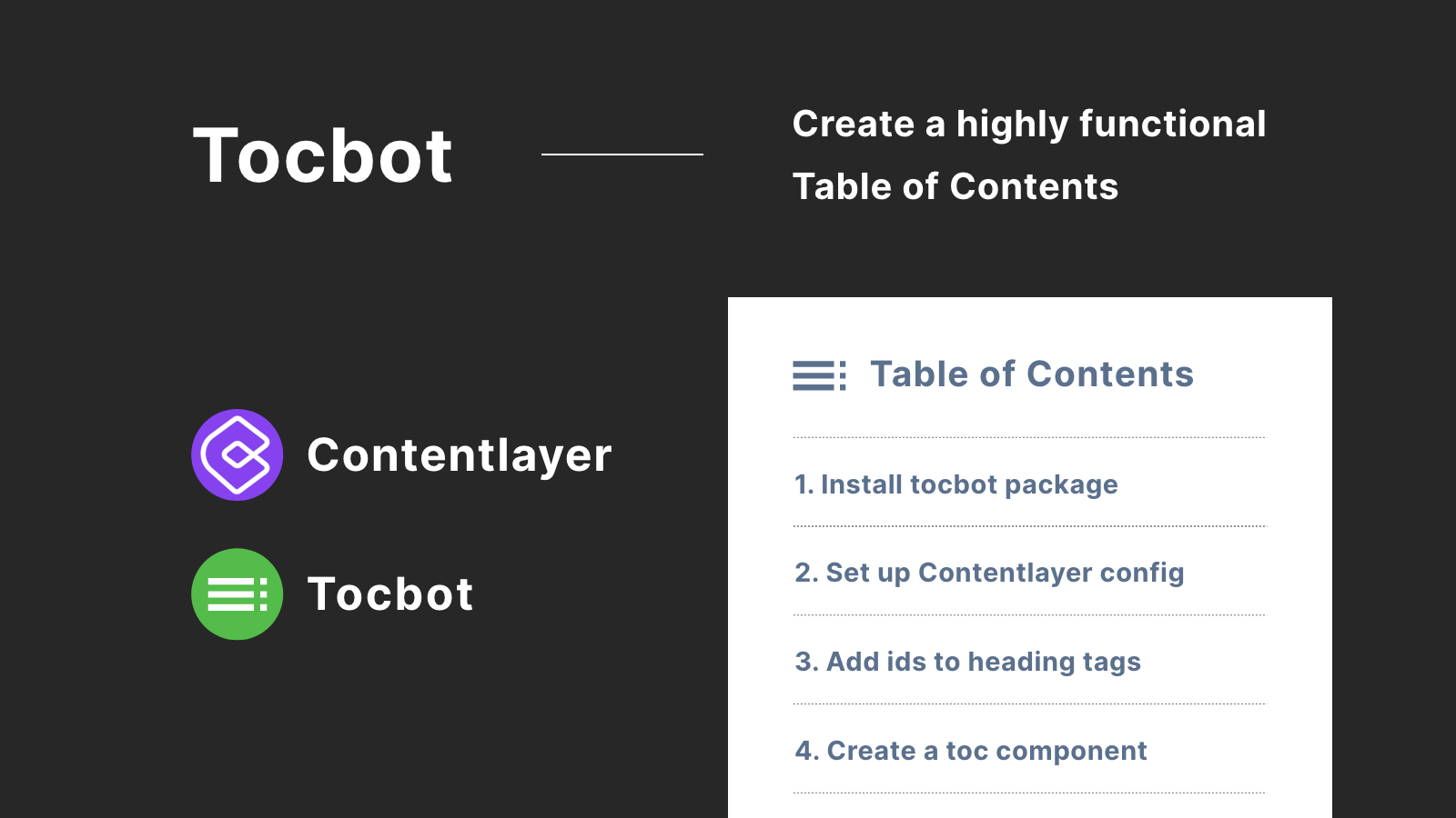 How to make a Table of Contents using Tocbot with Contentlayer